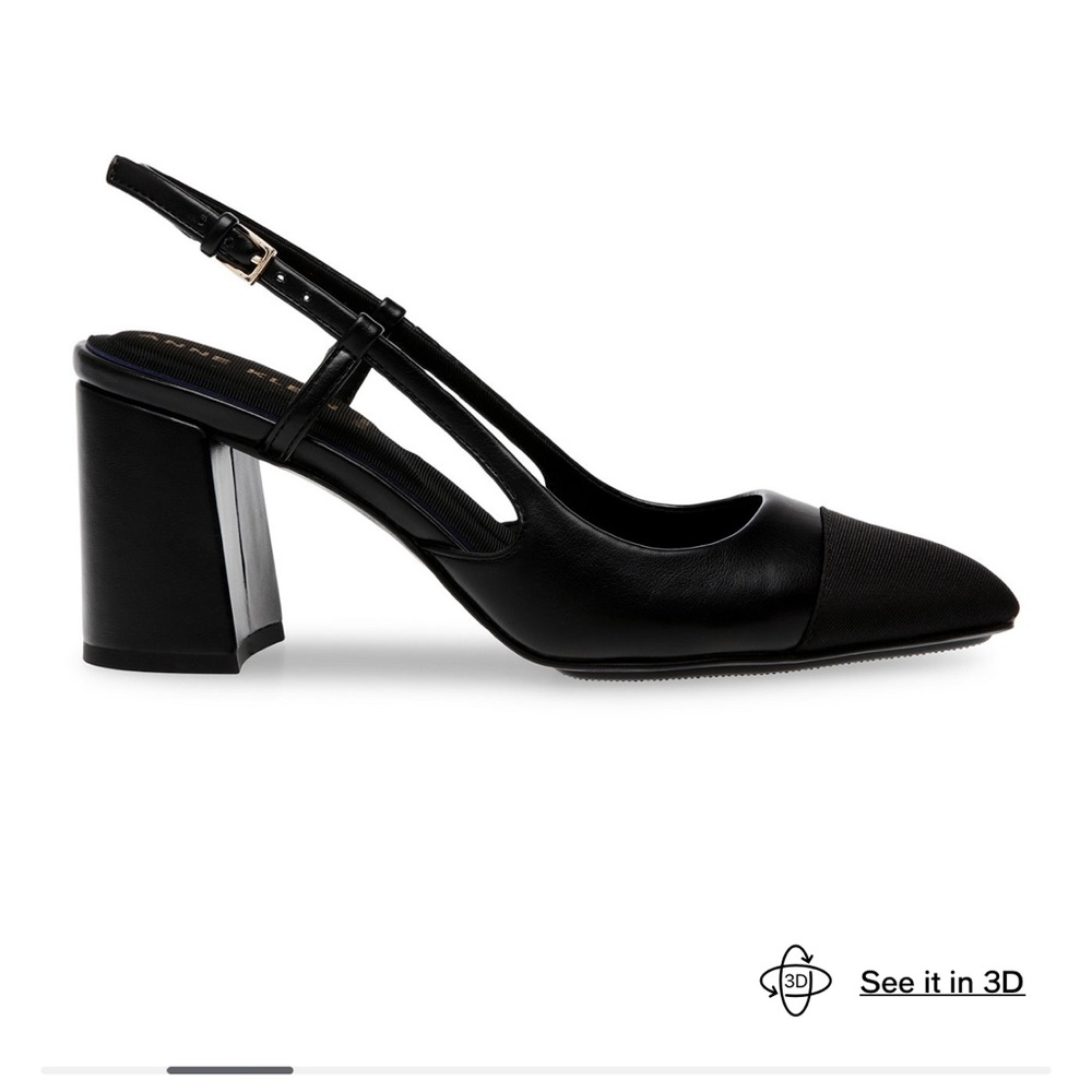 Anne Klein Women's Brooklyn Dress Pump iflex cap toe Chanel lookalike